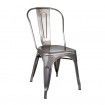 Silla de Comedor Apilable Industrial Dallas Plata Metal 45x85x52,5 cm