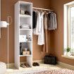 Armario sin puerts Suit blanco, medidas adaptables 80 - 138 x 185 x 40 cm