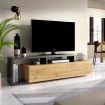 Mueble TV KRAM - Nordic - Grafito 165 x 47 x 40 cm