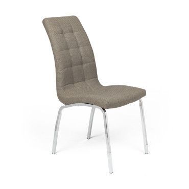 Silla de salón tapizado marrón