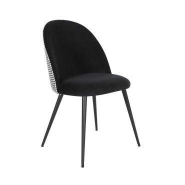 Silla salón Amira con respaldo 53 x 83,5 x 48,5 cm