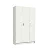Armario multiusos 3 puertas Escobero Blanco 108 x 180 x 37 cm