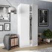 Armario 80 cm blanco 2 puertas Low Cost 81,5 x 180 x 52 cm