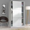 Armario 120 cm blanco 2 puertas correderas blanco TOP020BO 120 x 200 x 50 cm
