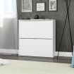 Zapatero blanco 2 puertas Maelys 75 x 76 x 22 cm