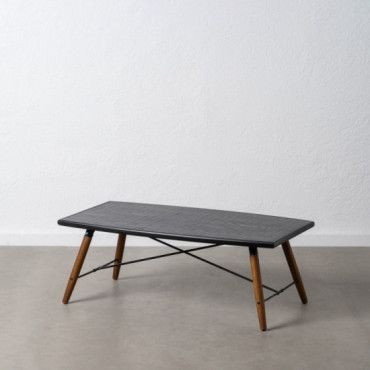 Mesa de centro Oslo de madera Negro - Natural 109,5 x 40,5 x 60 cm