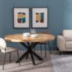 Mesa de comedor redonda Madera de mango 150 x 77 x 150 cm