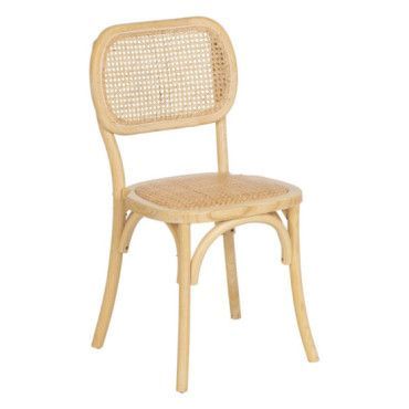 Silla Natural Madera De Olmo Salón 45 X 41 X 88 Cm