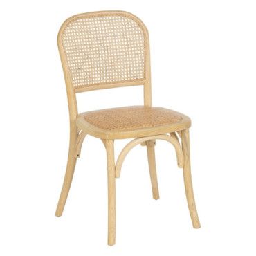 Silla de comedor de madera de olmo Natural Contract 45x86x42 cm