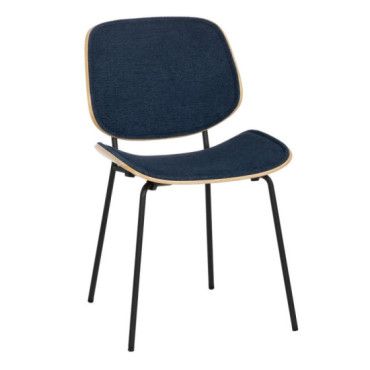 Silla Azul Marino Dm-Metal Salón 49 X 50 X 80 Cm