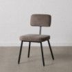 Silla Gris Tejido-Metal Decoración 42,50 X 55 X 77,50 Cm
