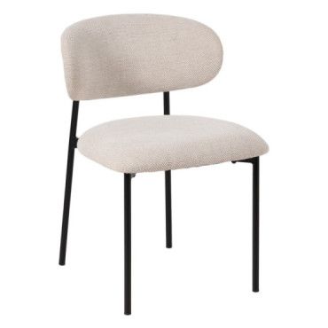 Silla Crema Tejido-Metal Salón 50 X 54 X 73,50 Cm