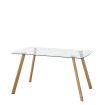 Mesa de comedor cristal Crystal 140 x 76 x 80 cm