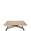 Mesa centro convertible a comedor Eskel 100 x  39 - 77 x 57 - 114 cm