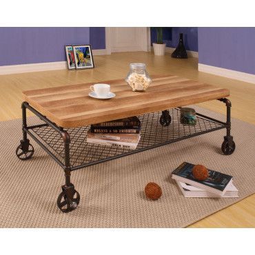 Mesa centro con ruedas Mateo