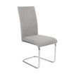 Silla de comedor Chiara tela gris 43 x 102 x 49 cm