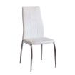 Silla de comedor tapizado PU blanco Roxana 44 x 99 x 55 cm
