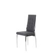 Silla comedor tapizada gris oscuro Angela 45 x 100 x 46 cm