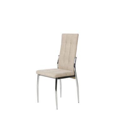 Silla comedor tapizada beige Angela