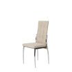 Silla comedor tapizada beige Angela 45 x 100 x 46 cm