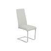 Silla comedor tapizada tela gris claro Kamil 46 x 105 x 54 cm