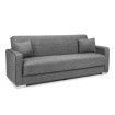 Sofá cama clic clac con arcón Terra tapizado gris 220 x 90 x 85 cm