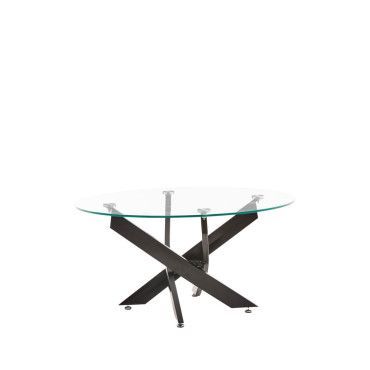 Mesa de centro cristal redonda Delia