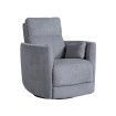 Sillón relax manual con balancín Mei tapizado gris 92 x 102 x 97 cm