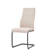 Silla comedor tapizada tela beige Nayarit 44 x 99 x 60 cm