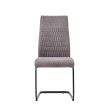 Silla comedor tapizada tela gris Nayarit 44 x 99 x 60 cm