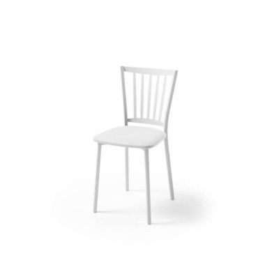 Silla Petra blanca Polipiel Blanca