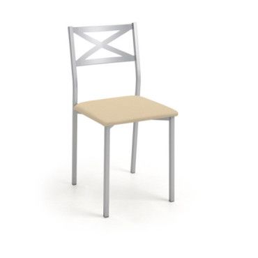 Silla Barbara aluminio Silver Sisal