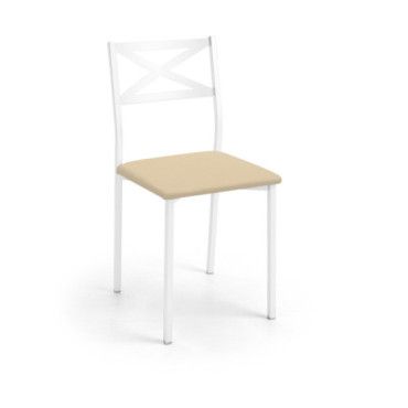Silla Barbara blanca Silver Sisal