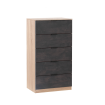 Sinfonier 5 cajones Ayala roble Canadian - Oxido 60 x 110 x 40 cm