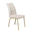 Silla de salón Jade tapizada tela beig 42 x 96 x 55 cmm