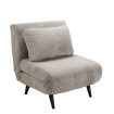 Sillón convertible en cama Tiara Beige 83 x 89 x 86 cm