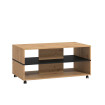 Mesa de centro con revistero Sicilia Roble Artisán - Negro 101 x 47,5 x 54,5 cm