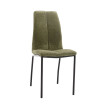 Silla de comedor Ariza tapizado repelente al agua Verde - Negro 43 x 95 x 56 cm