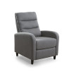 Sillón relax manual Lunda tapizado Gris 68 x 100 x 90 cm
