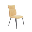 Silla de comedor ergonómica Romeo Mostaza 46 x 95 x 65 cm