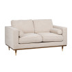 Sofá 2 plazas tapizado Beige 172 x 84 x 91 cm