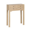 Consola de 4 cajones en madera de Paulonia Natural 63 x 85 x 26 cm