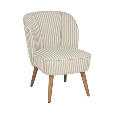 Sillon-madera-tapizado-verde-blanco