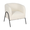 Sillón curvo Poliester Blanco 68 x 74 x 66 cm