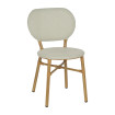Silla apilable de aluminio y textileno Aguamarina 47 x 79 x  60 cm