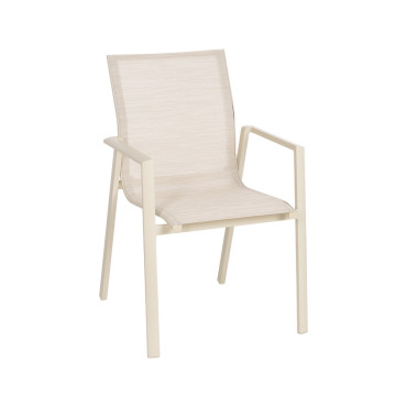 Silla-terraza-aluminio-apilable-beige