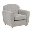 Sillón jaspeado gris 81 x 82 x 75 cm