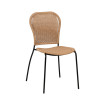 Silla jardin o terraza en polietileno y acero Natural  48 x 87 x 57 cm