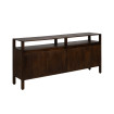 Aparador de madera de mango Kurt 4 puertas Marrón 190 x 86 x 40 Cm