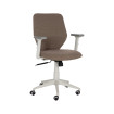 Silla de oficina o escritorio elevable tapizada Taupe 63 x 94,5 -104,5 x 59  cm